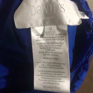 David's Bridal Dresses - David’s Bridal Blue lace bridesmaid dress size 18 David's Bridal Dresses - David’s Bridal Blue lace bridesmaid dress size 18